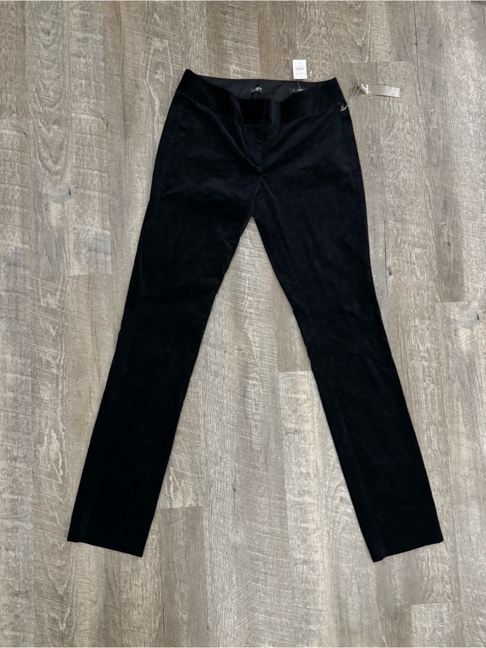 Black Velvet Slacks Holiday Corp Goth Sz 2 Long Tall